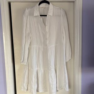 a.n.a Crisp White Dress